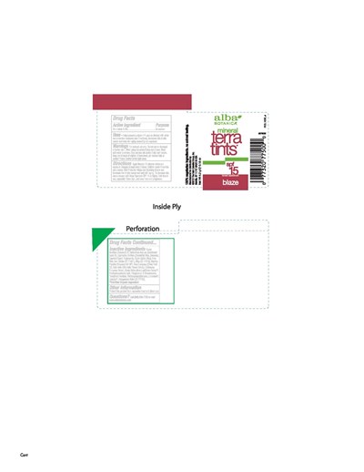 Bottle Label (Al77500 02 Mineral Terra Tint Spf15 Blaze)